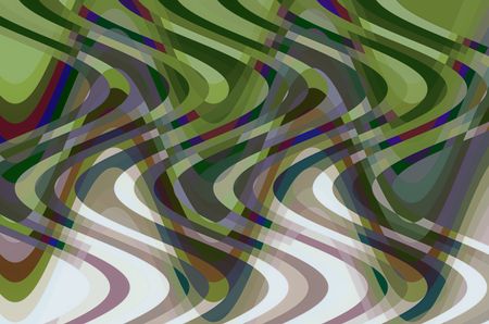 Multicolored abstract of crisscrossing sine waves for decoration and background with themes of complexity or interconnection