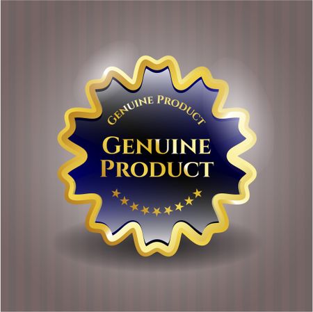 Genuine Product gold shiny emblem