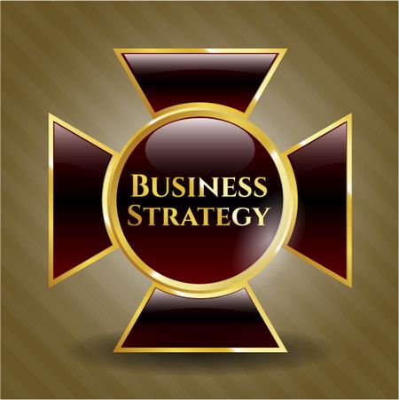 Business Strategy shiny emblem