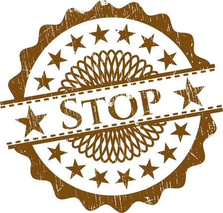 Stop rubber grunge seal