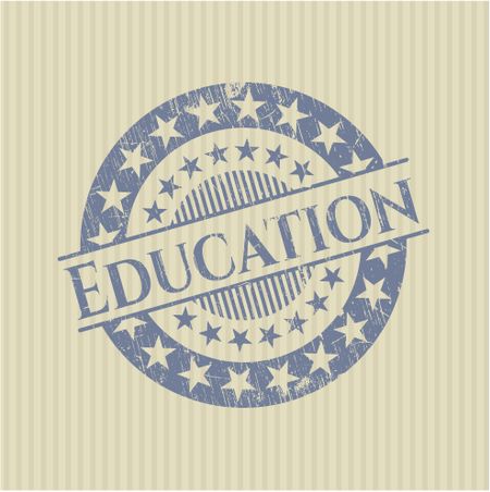 Education rubber grunge seal