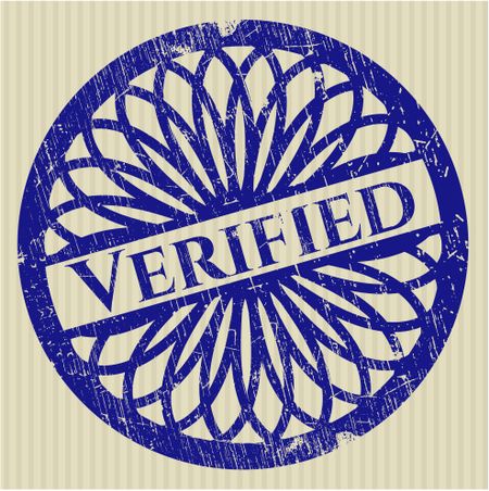 Verified rubber stamp