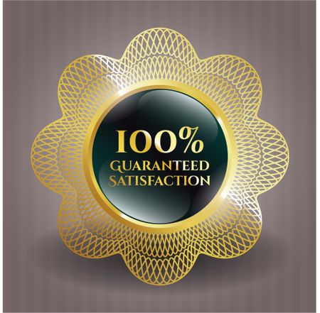 100% Guaranteed Satisfaction shiny emblem