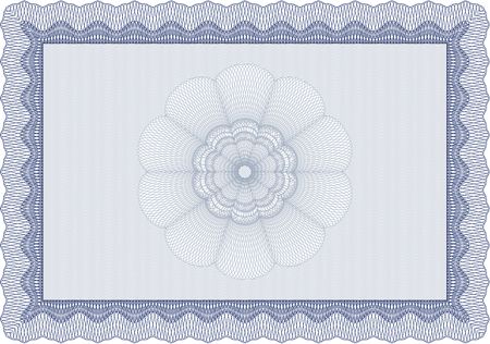 Diploma template or certificate template. With background. Vector pattern that is used in currency and diplomas.Good design. 