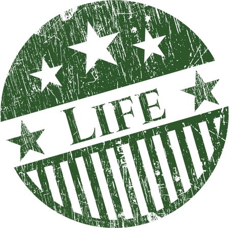 Life rubber stamp