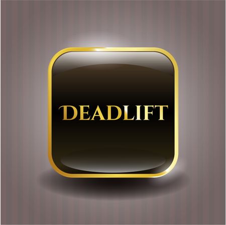 Deadlift gold shiny badge