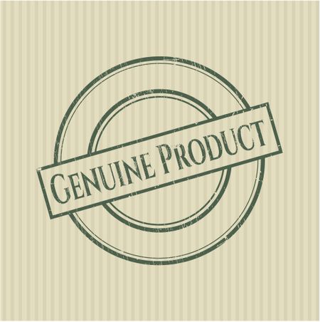 Genuine Product rubber grunge stamp