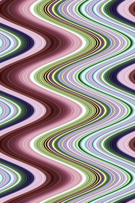 Multicolored abstract pattern of wavy fluidity for decoration and background