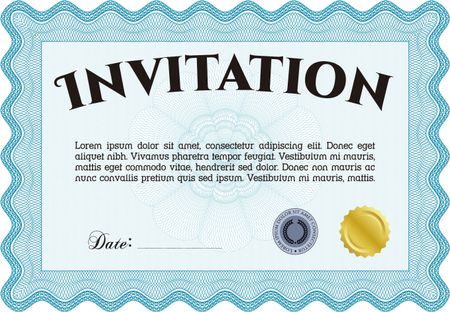 Invitation. Detailed.With quality background. Elegant design.