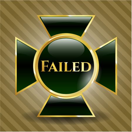 Failed gold shiny emblem