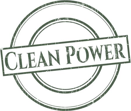Clean Power grunge seal