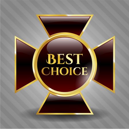 Best Choice gold shiny emblem