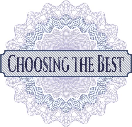Choosing the Best abstract rosette