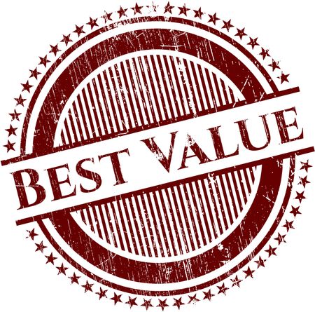 Best Value rubber grunge stamp