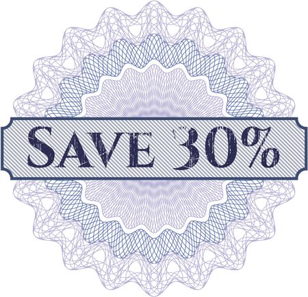 Save 30% abstract rosette
