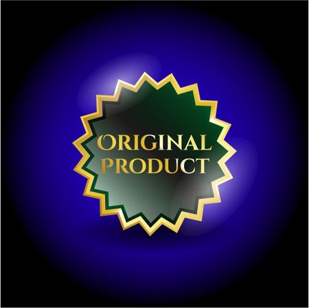Original Product gold shiny badge