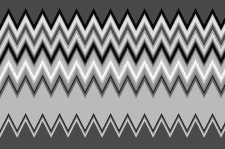 Abstract zigzag pattern in black and white for decoration or background with themes of repetition or variation