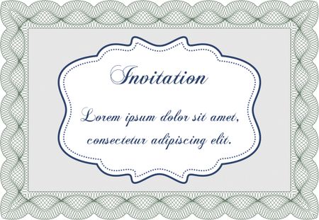 Invitation. Vector illustration.With background. Lovely design. 