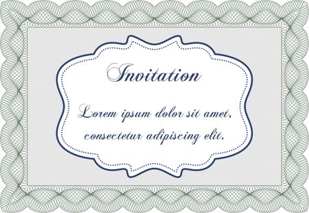 Invitation. Vector illustration.With background. Lovely design.