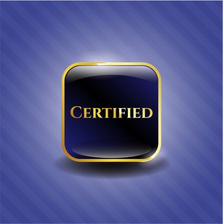 Blue Certified gold badge