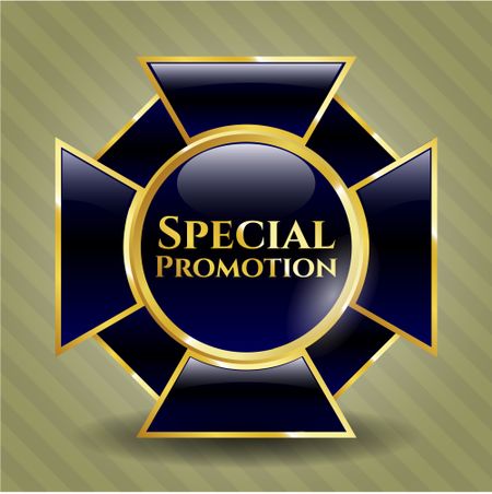 Special Promotion gold shiny badge