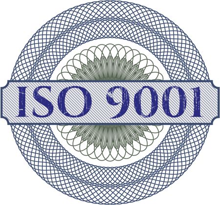 ISO 9001 abstract rosette