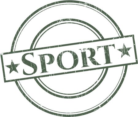 Sport rubber grunge stamp
