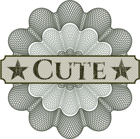 Cute abstract rosette