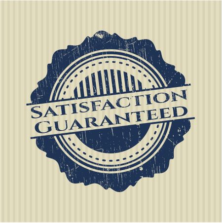Satisfaction Guaranteed rubber seal