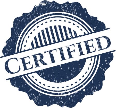 Certified rubber stamp