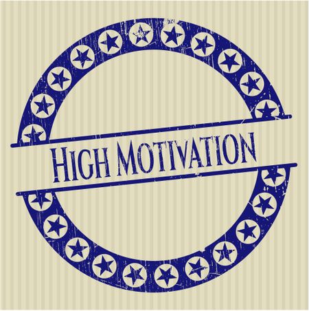 High Motivation grunge seal