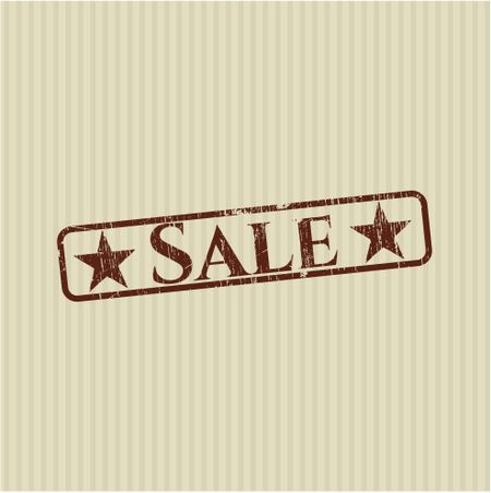Sale rubber stamp