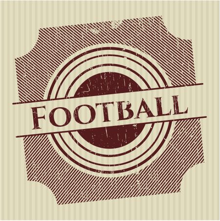 Football rubber grunge seal