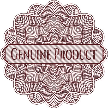Genuine Product abstract rosette (red color)