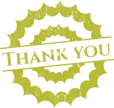Thank you rubber stamp