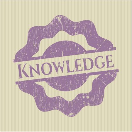 Knowledge rubber grunge seal