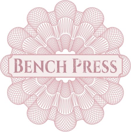 Pink Bench Press abstract rosette