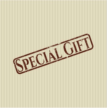 Special Gift rubber stamp