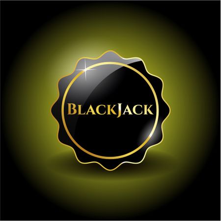BlackJack black shiny badge