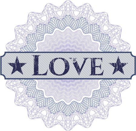 Love abstract rosette