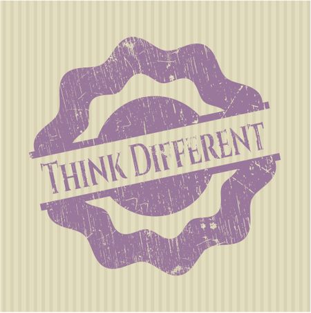 Think Different rubber stamp