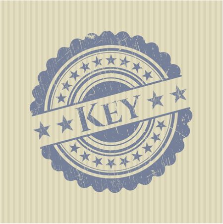 Key rubber stamp