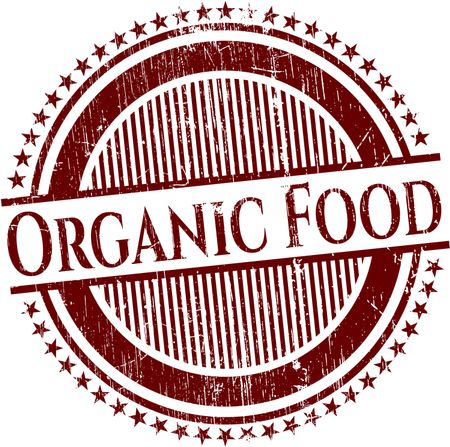 Organic Food rubber stamp