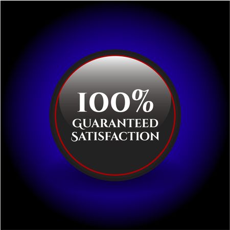 100% Guaranteed Satisfaction black shiny emblem