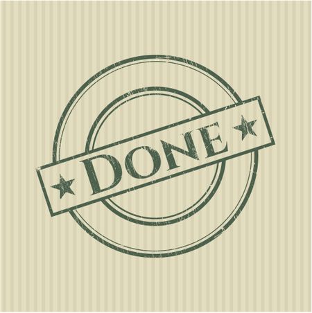 Done rubber grunge seal