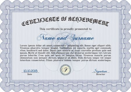 Certificate template. With great quality guilloche pattern. Vector pattern that is used in money and certificate.Lovely design. 