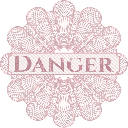 Danger abstract rosette