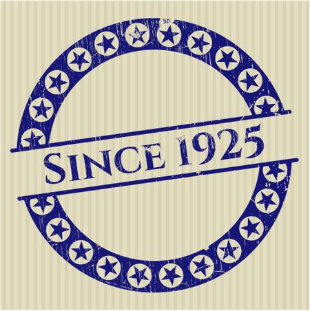 Since 1925 rubber grunge seal