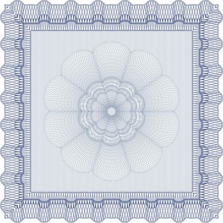 Sample Diploma. With complex background. Good design. Vector pattern that is used in currency and diplomas.