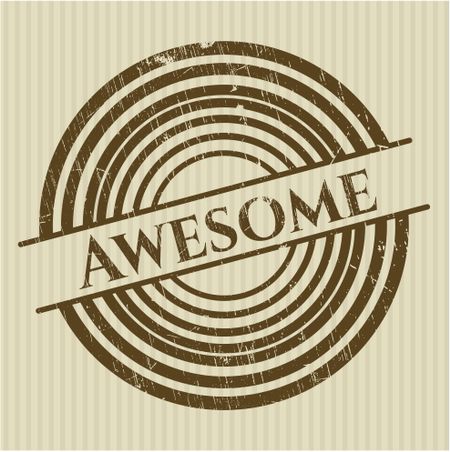 Awesome rubber grunge stamp